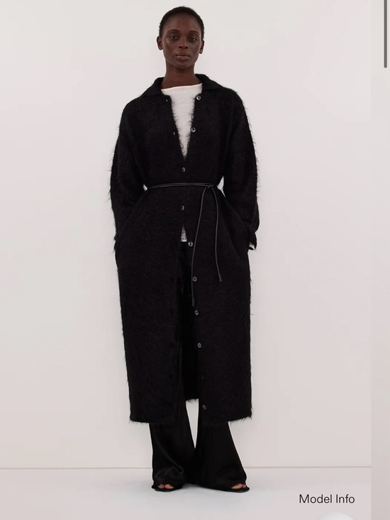 DISSH Jackets & Blazers - DISSH Salma Black Alpaca Longline Cardigan Coat Size L
